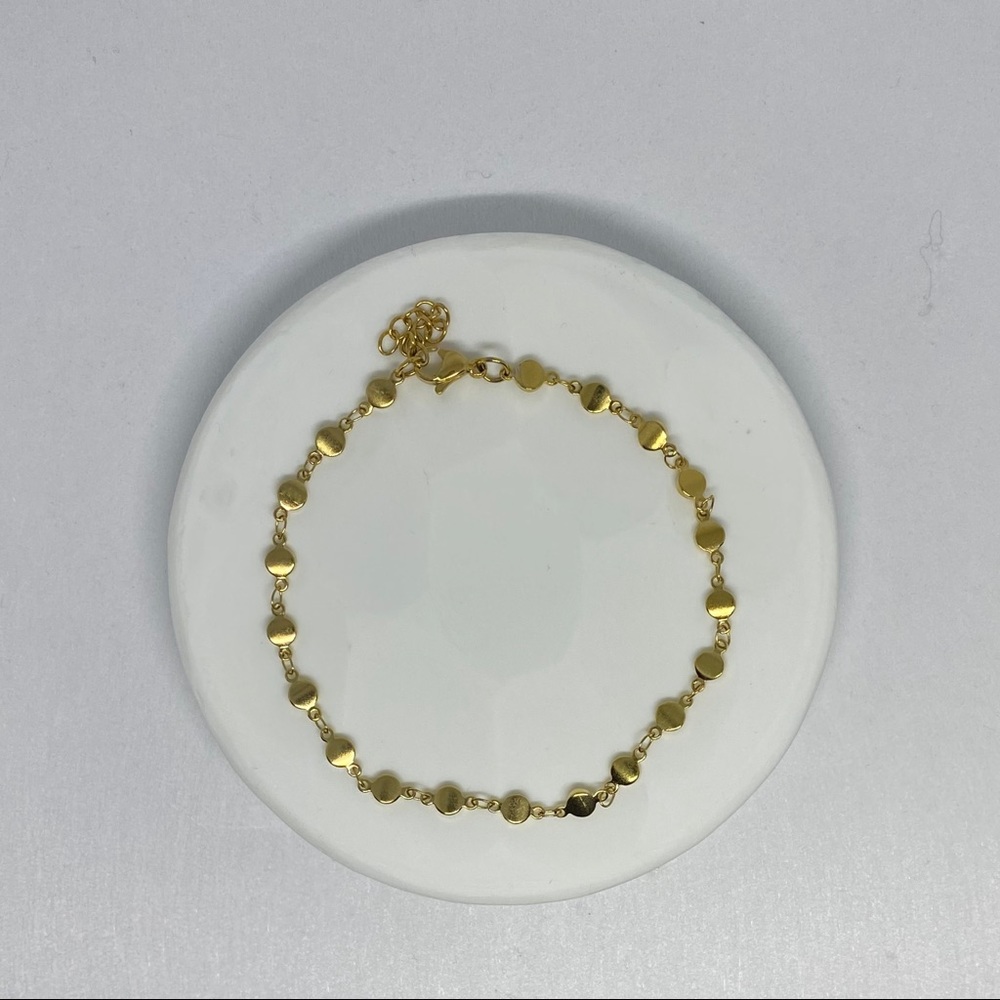 Circle stainless steel anklet